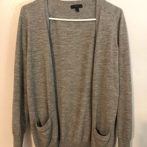 Jcrew long grey cardigan